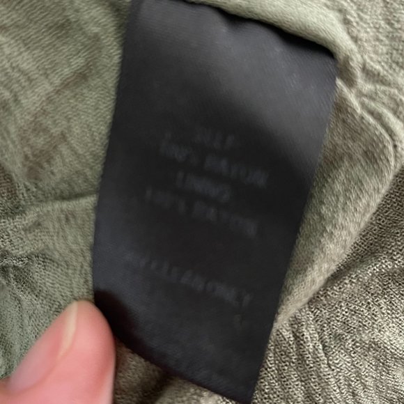 ๐ LULU'S | Much Obliged Washed Olive Green Wrap Maxi Dress | Size S - Picture 11 of 12